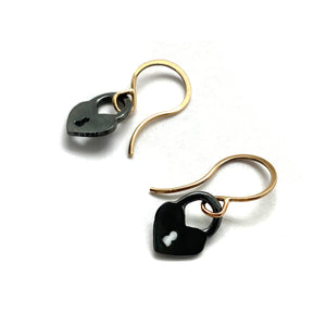 Black Lock Earrings-Earrings-Luana Coonen-Pistachios