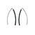 Black Long Bar Earrings-Earrings-Ursula Muller-Pistachios
