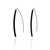 Black Long Bar Earrings-Earrings-Ursula Muller-Pistachios