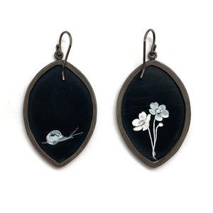 Black Onyx Butterfly Earrings-Earrings-Kelly Jean Conroy-Pistachios
