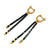 Black Spinel Drop Earrings-Earrings-Bernd Wolf-Pistachios