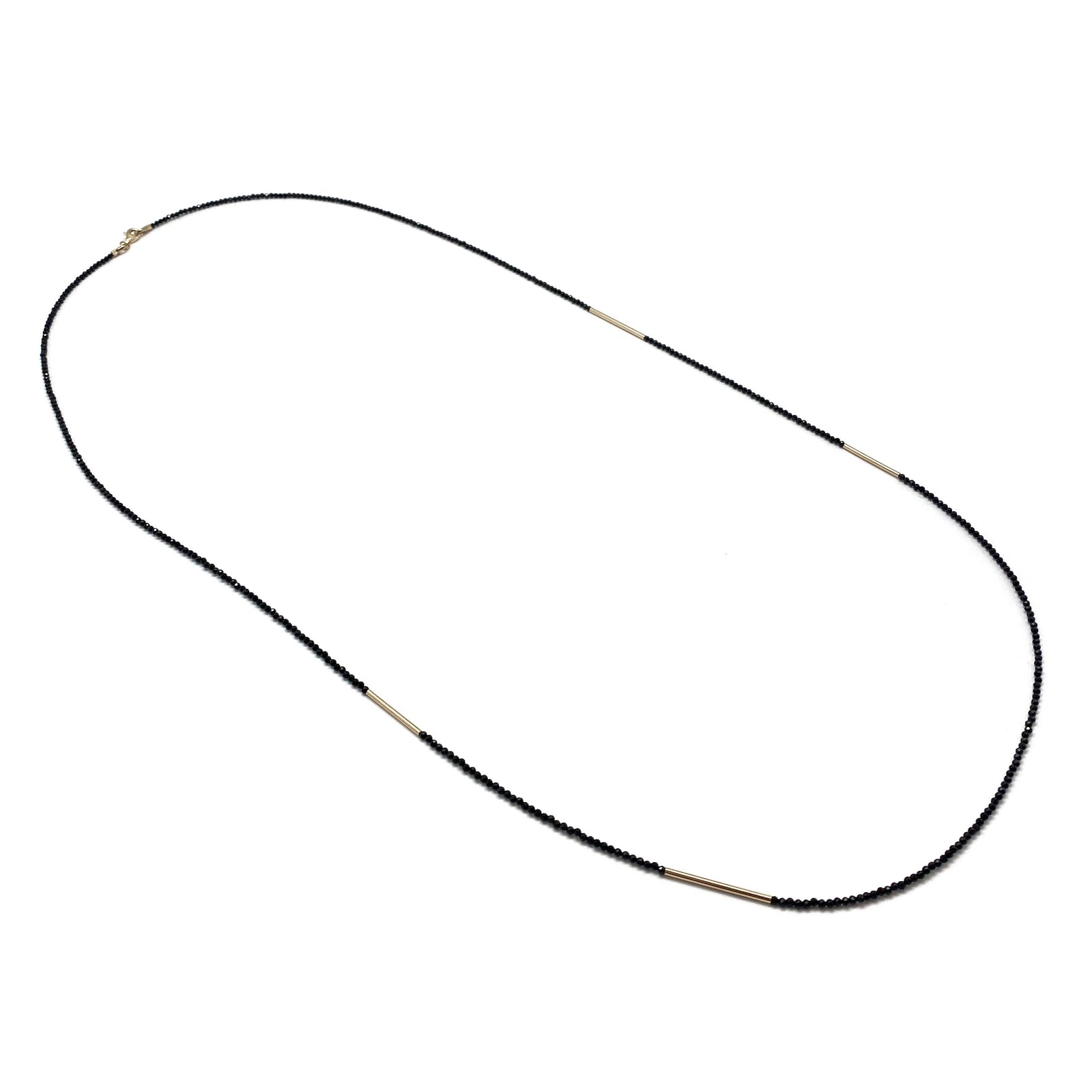 Black Spinel Necklace-Necklaces-Manuela Carl-Pistachios