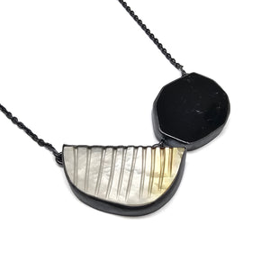 Black & White Duo Necklace-Necklaces-Emily Rogstad-Pistachios