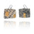 Black, White, and Gold Rectangle Calligraphy Earrings-Earrings-Myung Urso-Pistachios