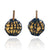 Black and Brown Knit Cord Earrings-Earrings-Brooke Marks-Swanson-Pistachios
