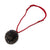 Black and Gold Aluminum Medallion Necklace-Necklaces-Eunseok Han-Pistachios