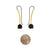 Black and Gold Flower Earrings-Earrings-Anna Krol-Pistachios