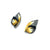 Black and Gold Petal Studs-Earrings-Judith Neugebauer-Pistachios