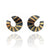 Black and Gold Striped Ear Curls-Earrings-Stella Deligianni-Pistachios