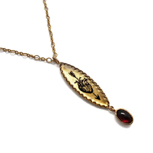Bleeding Lover Droplet Necklace-Necklaces-Anna Bankuti-Pistachios