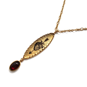Bleeding Lover Droplet Necklace-Necklaces-Anna Bankuti-Pistachios