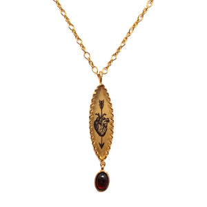 Bleeding Lover Droplet Necklace-Necklaces-Anna Bankuti-Pistachios