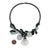 Blooming Acrylic and Silver Geometric Necklace-Necklaces-Nicole Schuster-Pistachios