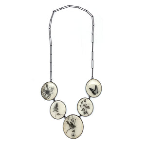 Blooming Birds Howlite Necklace-Necklaces-Kelly Jean Conroy-Pistachios
