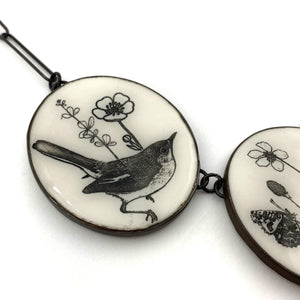Blooming Birds Howlite Necklace-Necklaces-Kelly Jean Conroy-Pistachios