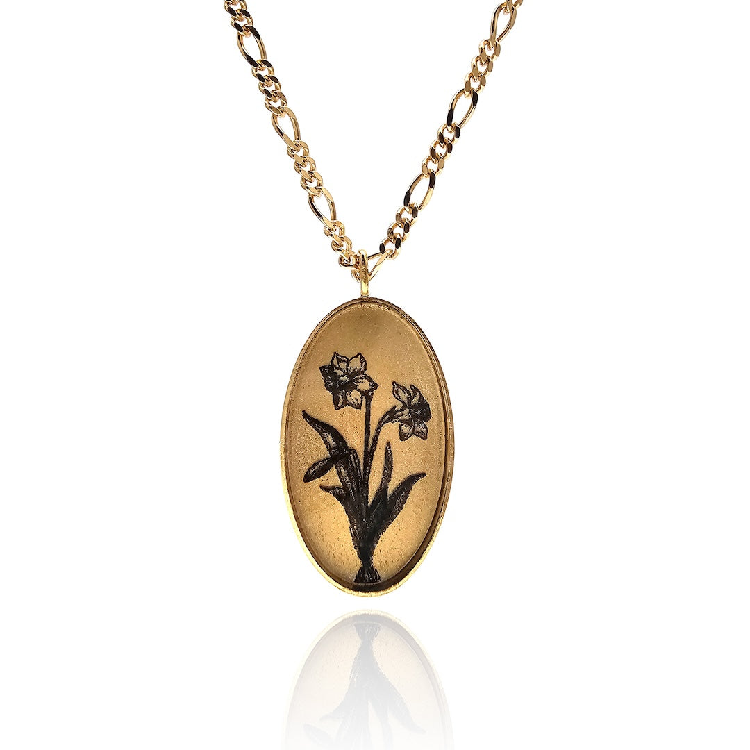 Blooming Flower Necklace-Necklaces-Anna Bankuti-Pistachios