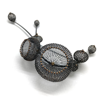 Blooming Gold and Diamond Brooch