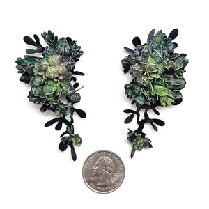 Blue Botanical Earrings-Earrings-Hanna Liljenberg-Pistachios