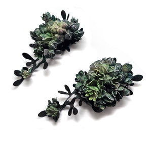 Blue Botanical Earrings-Earrings-Hanna Liljenberg-Pistachios
