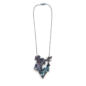 Blue Botanical Necklace-Necklaces-Hanna Liljenberg-Pistachios