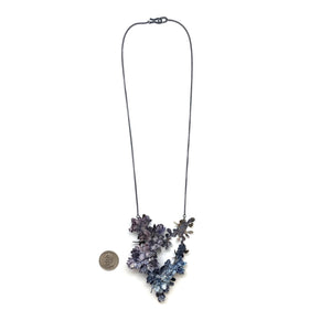 Blue Botanical Necklace-Necklaces-Hanna Liljenberg-Pistachios
