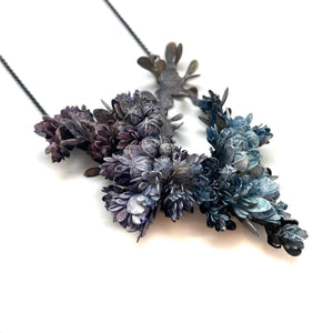 Blue Botanical Necklace-Necklaces-Hanna Liljenberg-Pistachios