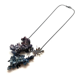 Blue Botanical Necklace-Necklaces-Hanna Liljenberg-Pistachios
