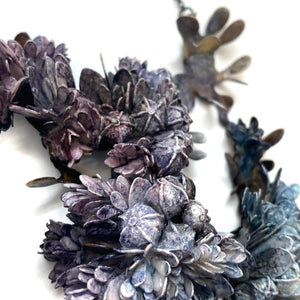 Blue Botanical Necklace-Necklaces-Hanna Liljenberg-Pistachios