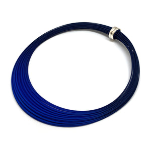 Blue Brushstroke Necklace-Necklaces-Eve Balashova-Pistachios