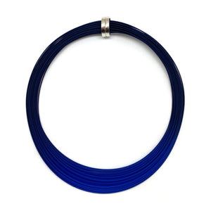 Blue Brushstroke Necklace-Necklaces-Eve Balashova-Pistachios