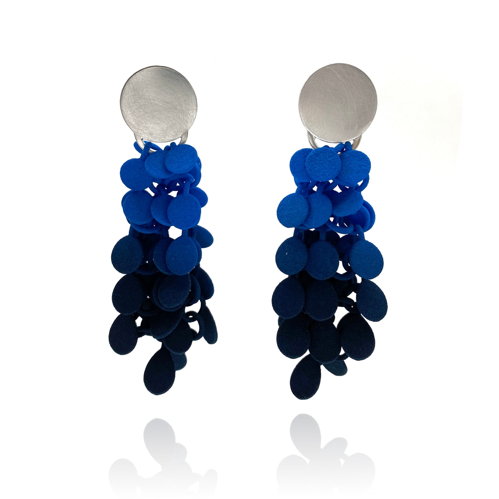 Blue Bunch Earrings-Earrings-Eve Balashova-Pistachios