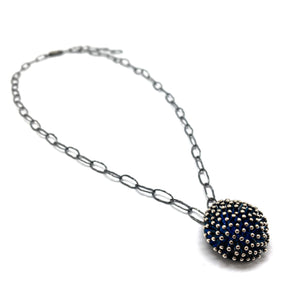 Blue Burst Pendant-Necklaces-So Young Park-Pistachios