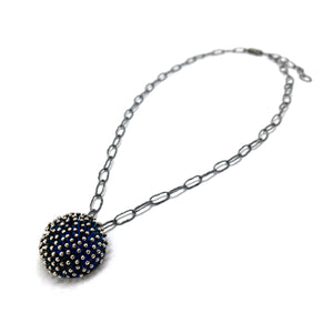 Blue Burst Pendant-Necklaces-So Young Park-Pistachios