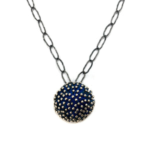 Blue Burst Pendant-Necklaces-So Young Park-Pistachios