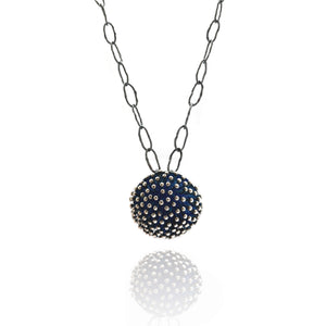 Blue Burst Pendant-Necklaces-So Young Park-Pistachios