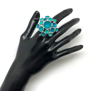 Blue Burst Ring-Rings-Sabine Müller-Pistachios