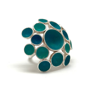 Blue Burst Ring-Rings-Sabine Müller-Pistachios