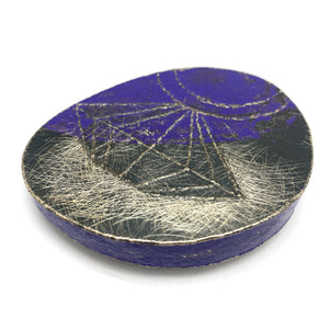 Blue 'Diamond' Brooch-Pins-So Young Park-Pistachios