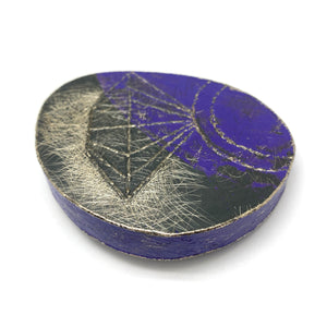 Blue 'Diamond' Brooch-Pins-So Young Park-Pistachios