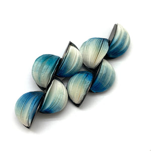 Blue Eight Circle Paper Brooch-Pins-Naoko Yoshizawa-Pistachios