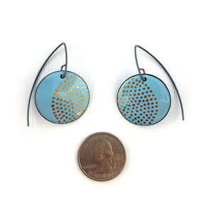 Blue Enamel Earrings-Earrings-Jenne Rayburn-Pistachios