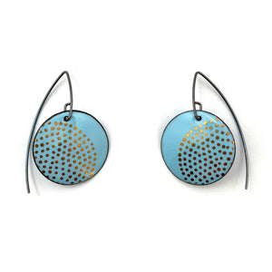 Blue Enamel Earrings-Earrings-Jenne Rayburn-Pistachios