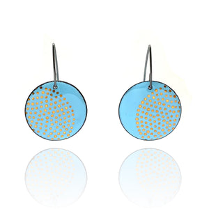 Blue Enamel Earrings-Earrings-Jenne Rayburn-Pistachios