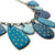 Blue Enamel Necklace with Gold Details-Necklaces-Jenne Rayburn-Pistachios