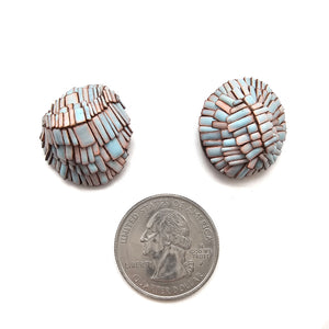 Blue Enamel Studs-Earrings-Ute Kolar-Pistachios