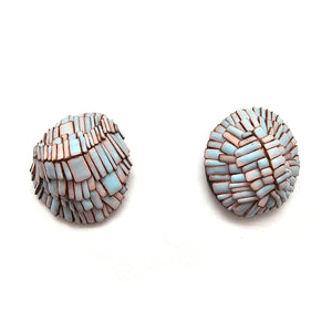 Blue Enamel Studs-Earrings-Ute Kolar-Pistachios