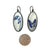 Blue Etched Pearl Earring-Earrings-Kelly Jean Conroy-Pistachios