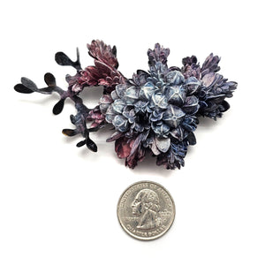 Blue Flora Curiosa Brooch-Pins-Hanna Liljenberg-Pistachios
