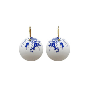 Blue Flora Earrings-Earrings-Ute van der Plaats-Pistachios