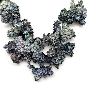 Blue Flora in Dubio Necklace-Necklaces-Hanna Liljenberg-Pistachios